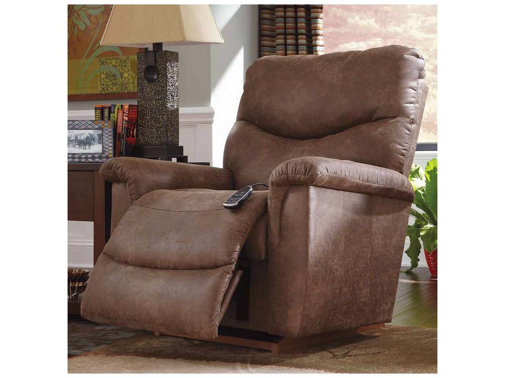 Lazboy P1M521 Living Room James Power Rocking Recliner with Massage and