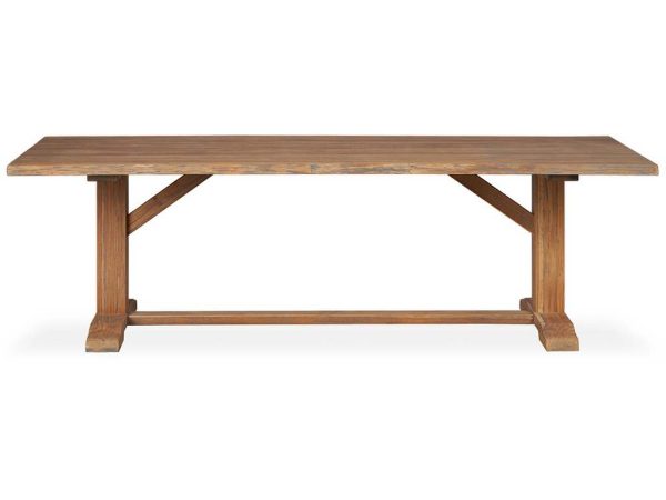 Lloyd Flanders 286097 Teak 99 Inch Rectangular Live Edge Dining Table