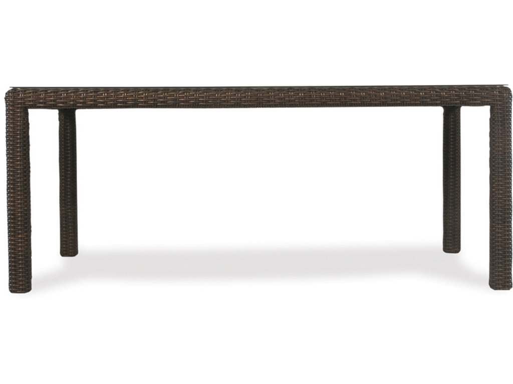 Lloyd Flanders 298072 Mesa 72 Inch Rectangular Umbrella Dining Table