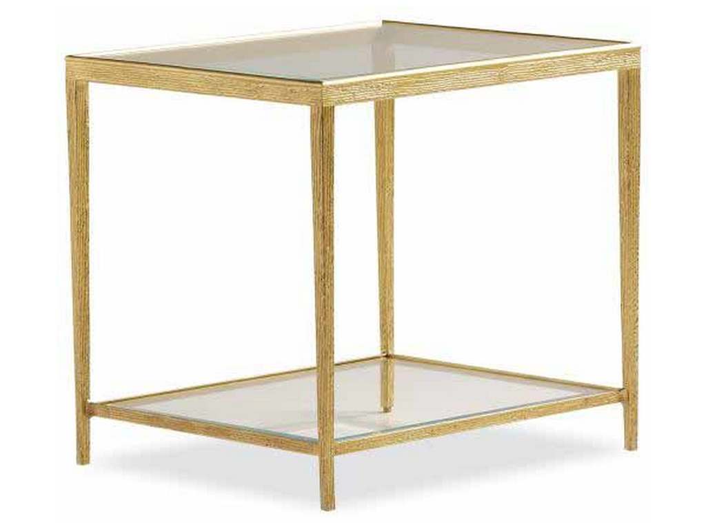Maitland Smith HM1019E-2  Jinx Brass Rectangle Side Table