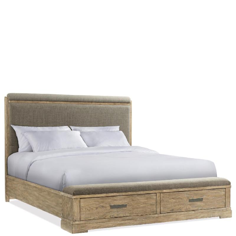Riverside 18672 Milton Park King Upholstered Storage Bed