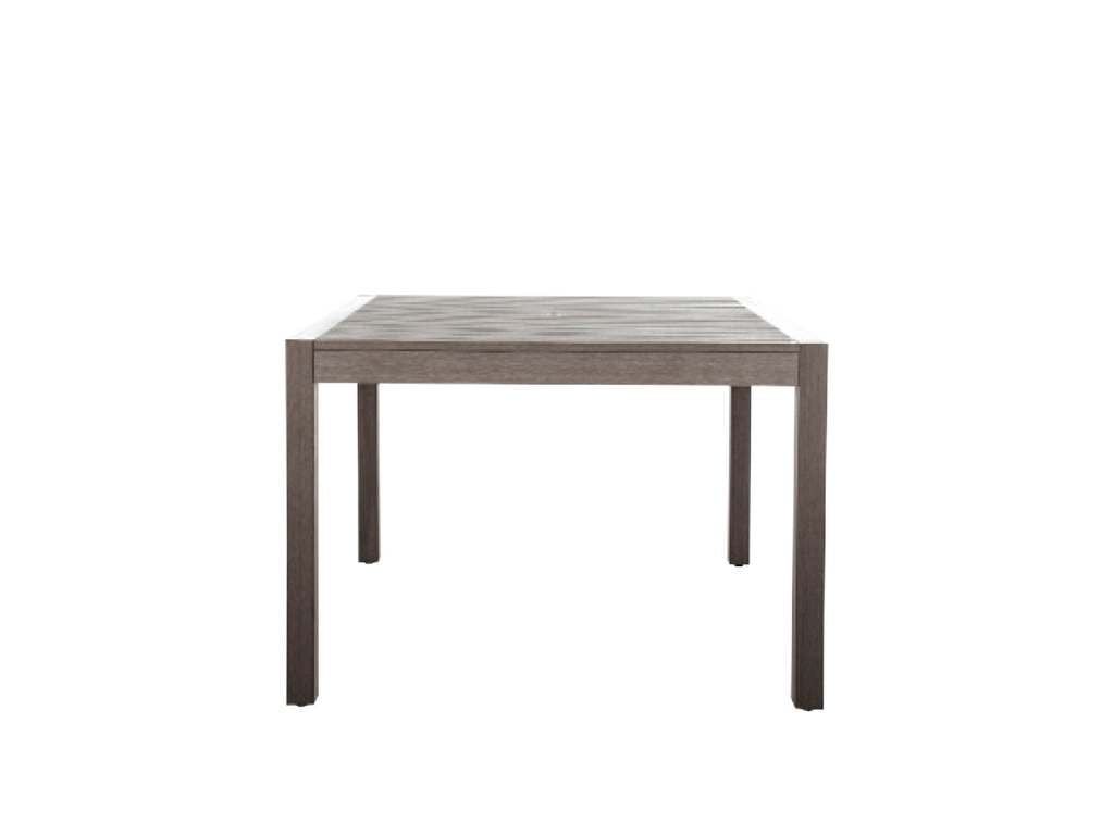 Summer Classics 269231 N Dura Portside Square Dining Table Slate Grey