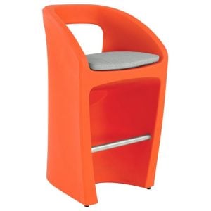 Tropitone 3B172605 Radius Bar Stool with Seat Pad