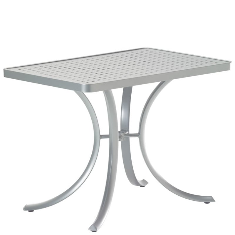 Tropitone 1879SBU Boulevard Tables 36 inch X 24 inch Rectangular Umbrella Table