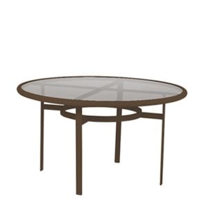 Tropitone 190348 Acrylic and Glass Tables 48 inch Round Dining Table