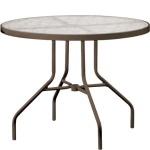 Tropitone 670 Acrylic and Glass Tables 36 inch Round Dining Table
