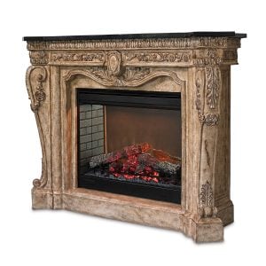 Ambella Home 01129-400-061 Floral Electric Fireplace