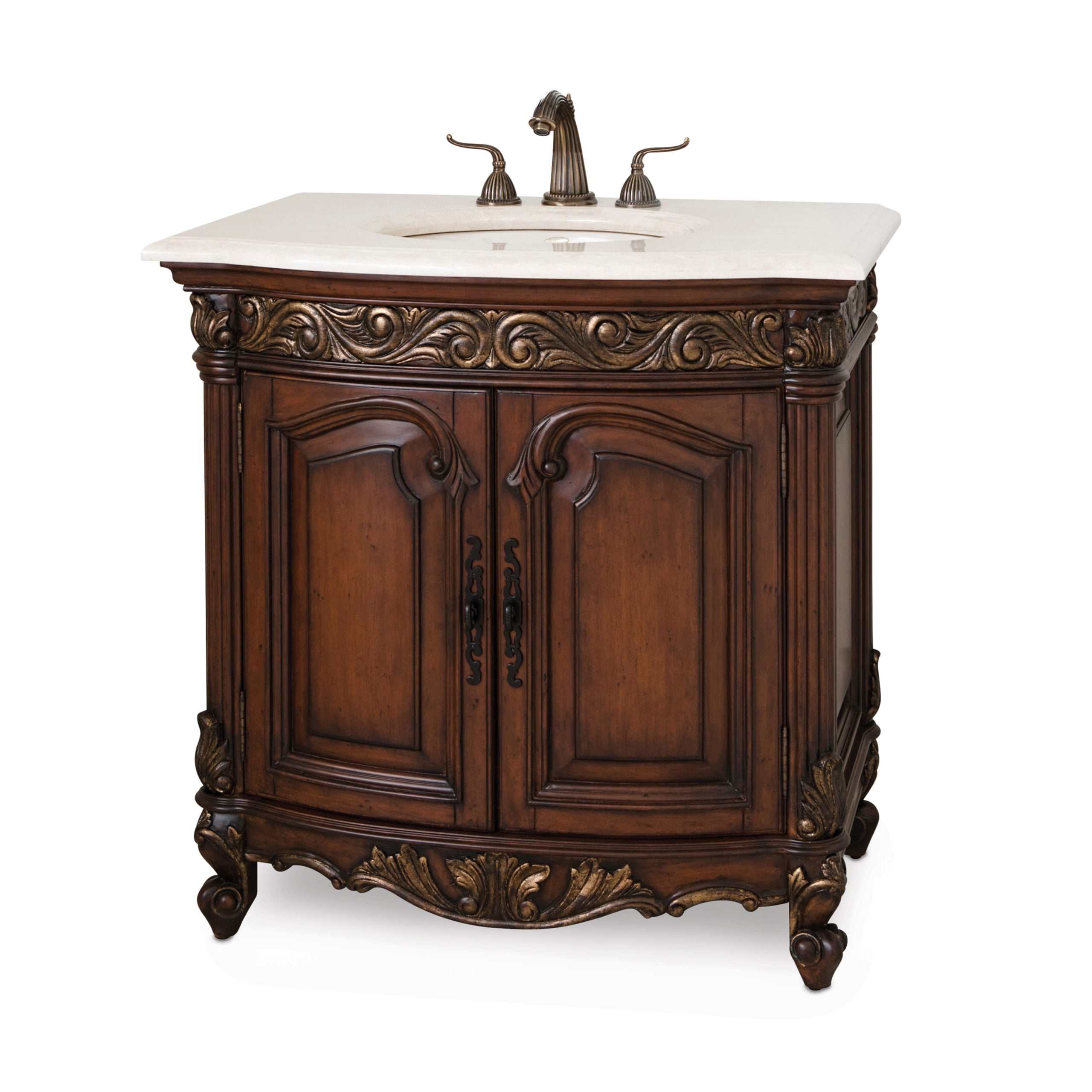 Ambella Home 06227-110-126 Provincial Petite Sink Chest Dark