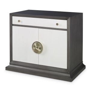 Ambella Home 17578-230-002 Soleil Nightstand Grey / Linen