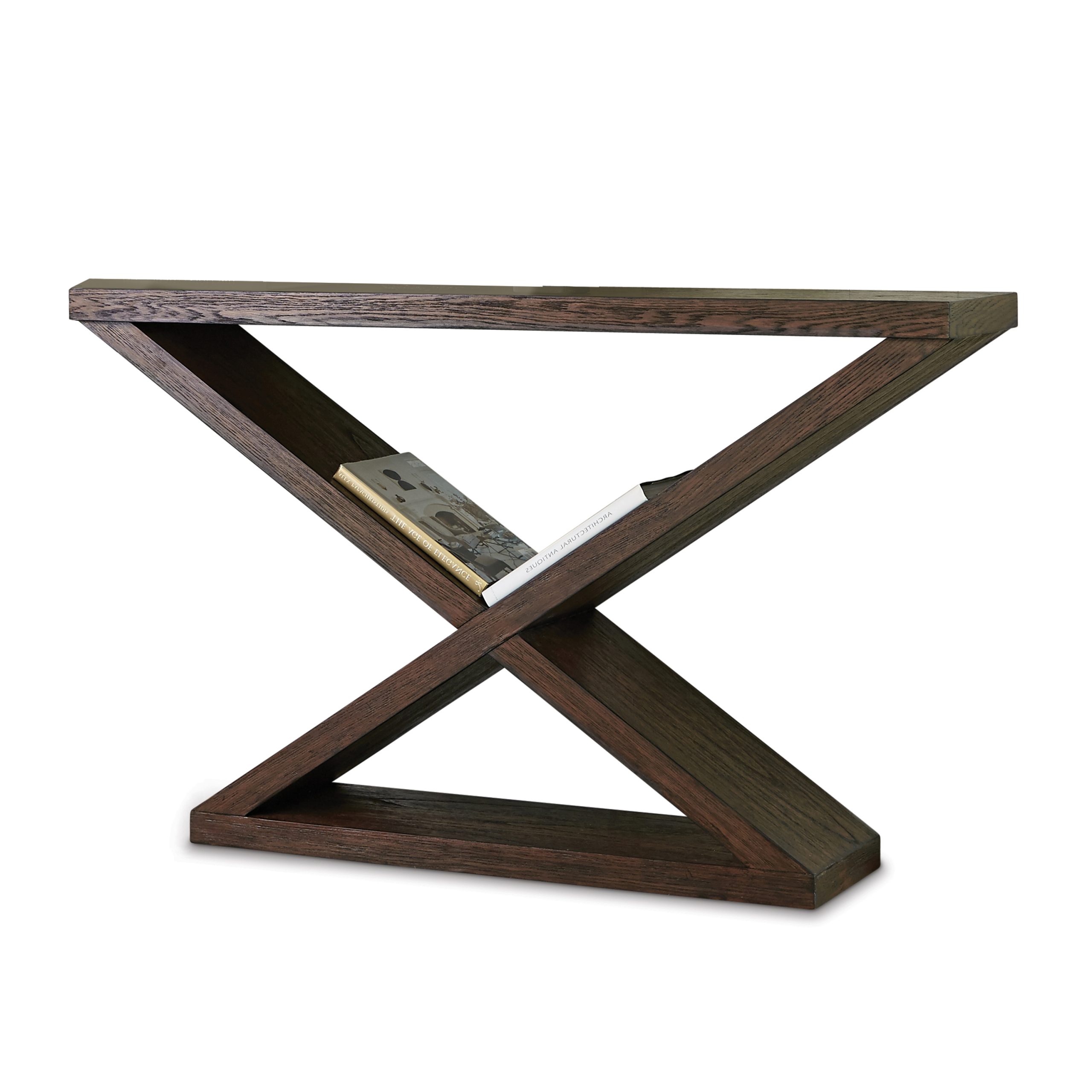 Ambella Home 27037-850-001 Salone Scuro Double-V Console Table Ambella Home 27037-850-001 Salone Scuro Double-V Console Table