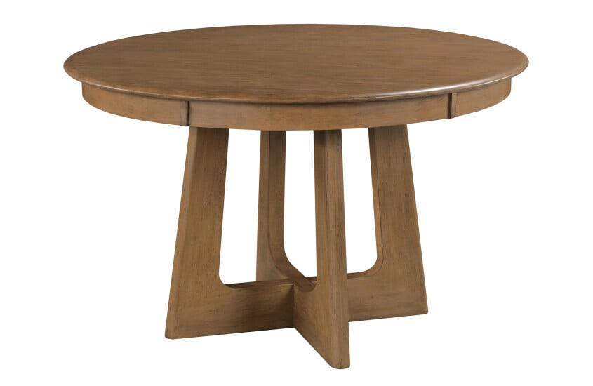 Kincaid Furniture 317-708L 54" Round Pedestal Table, Latte