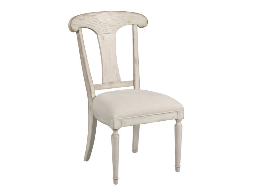 American Drew 309-638C Maeve Wood Back Side Chair - Creme
