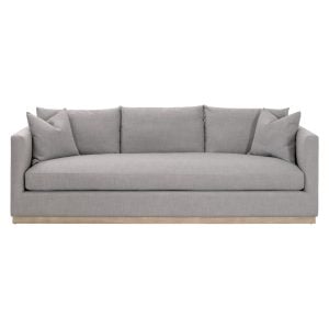 Essentials For Living 6607-3.PSTL/NG Siena 96" Plinth Base Sofa