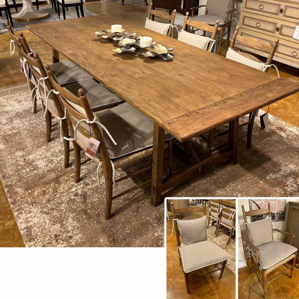 Jonathan Charles 4909496L Dining Set Hickory Park Furniture Galleries