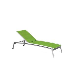 Tropitone 461132W Elance Relaxed Sling Chaise Lounge with Wheels