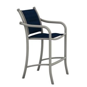 Tropitone 330726PS La Scala Padded Sling Stationary Bar Stool