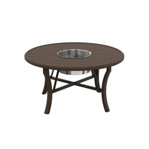 Tropitone 401154BRBK Fire Round Banchetto 54 inch Dining Height Beverage Bucket Table