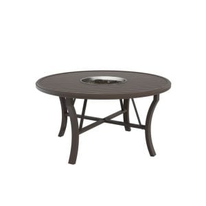 Tropitone 401154FTGL Fire Round Banchetto 54 inch Dining Height Gel Table