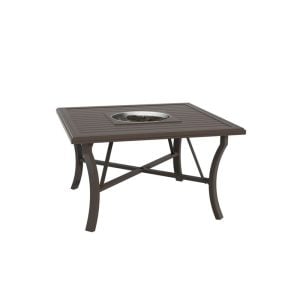 Tropitone 401158FTGL Fire Square Banchetto 48 inch Dining Height Gel Table