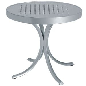 Tropitone 1882SB Boulevard Tables Patterned Aluminum 20 inch Tea Table