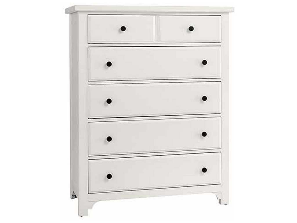 Vaughan Bassett 804-115 Cool Farmhouse Chest 5 Drawer Soft White