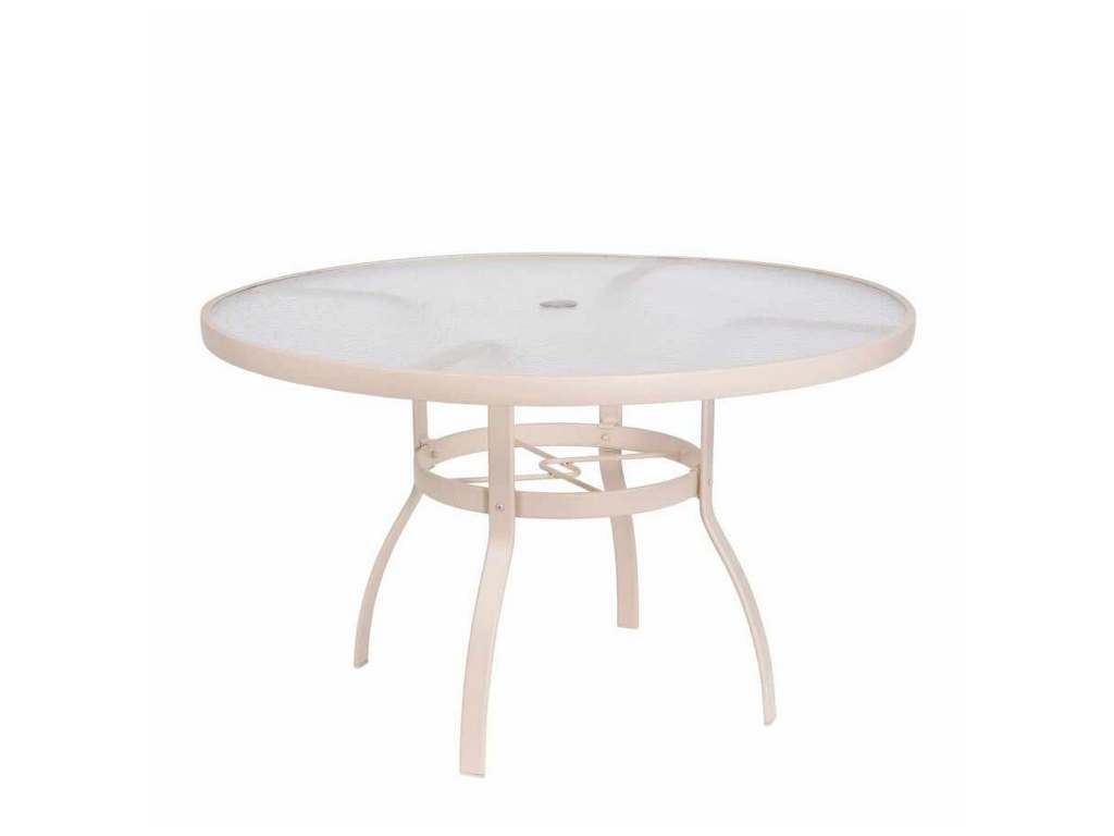 Woodard 822148W  Sandstone 48 inch Round Umbrella Table Acrylic Top