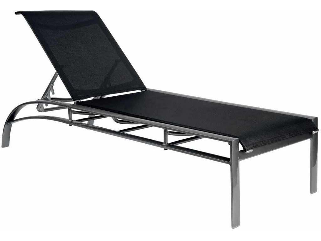 Woodard 320470 Metropolis   Sling Adjustable Chaise Lounge Stackable