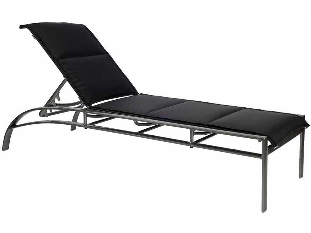 Woodard 320570 Metropolis   Padded Sling Adjustable Chaise Lounge