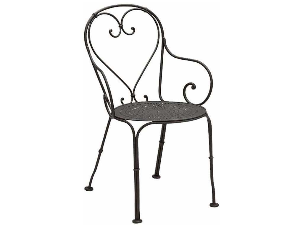 Woodard 380009  Parisienne Arm Chair Pattern Metal Seat
