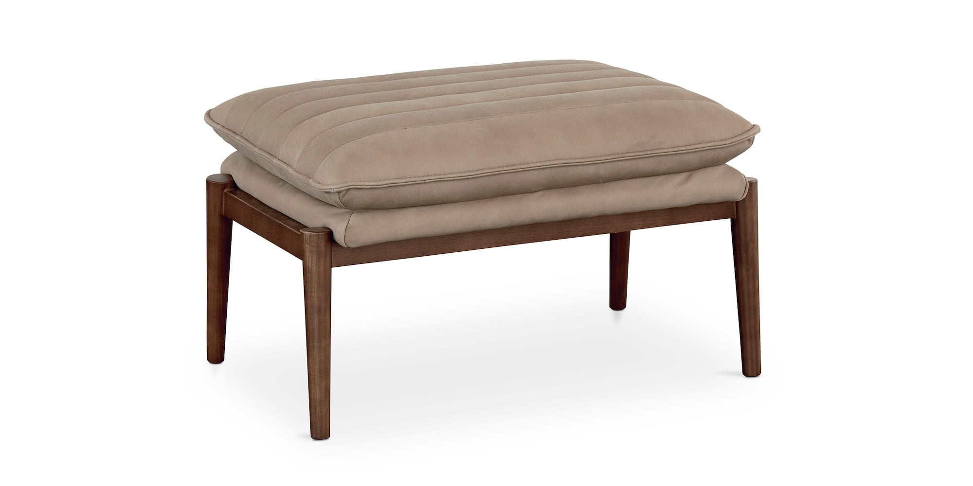 Bassett Furniture 1338-01M Ellis Leather Ottoman