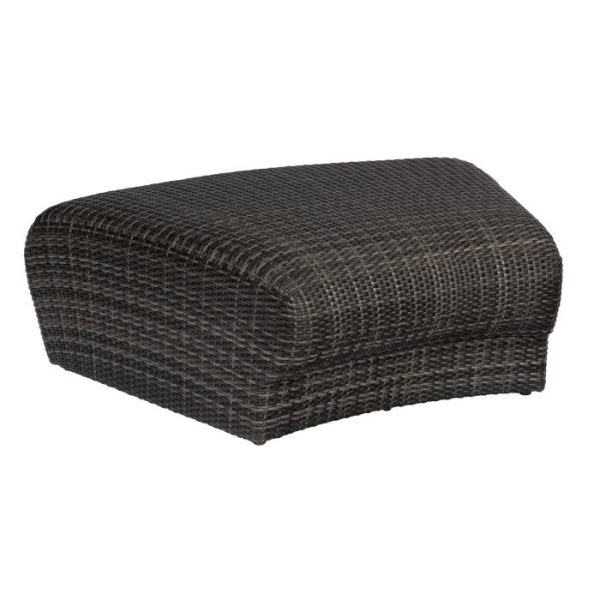 Woodard Furniture S504085 Genie Curved Backless Bench/Ottoman