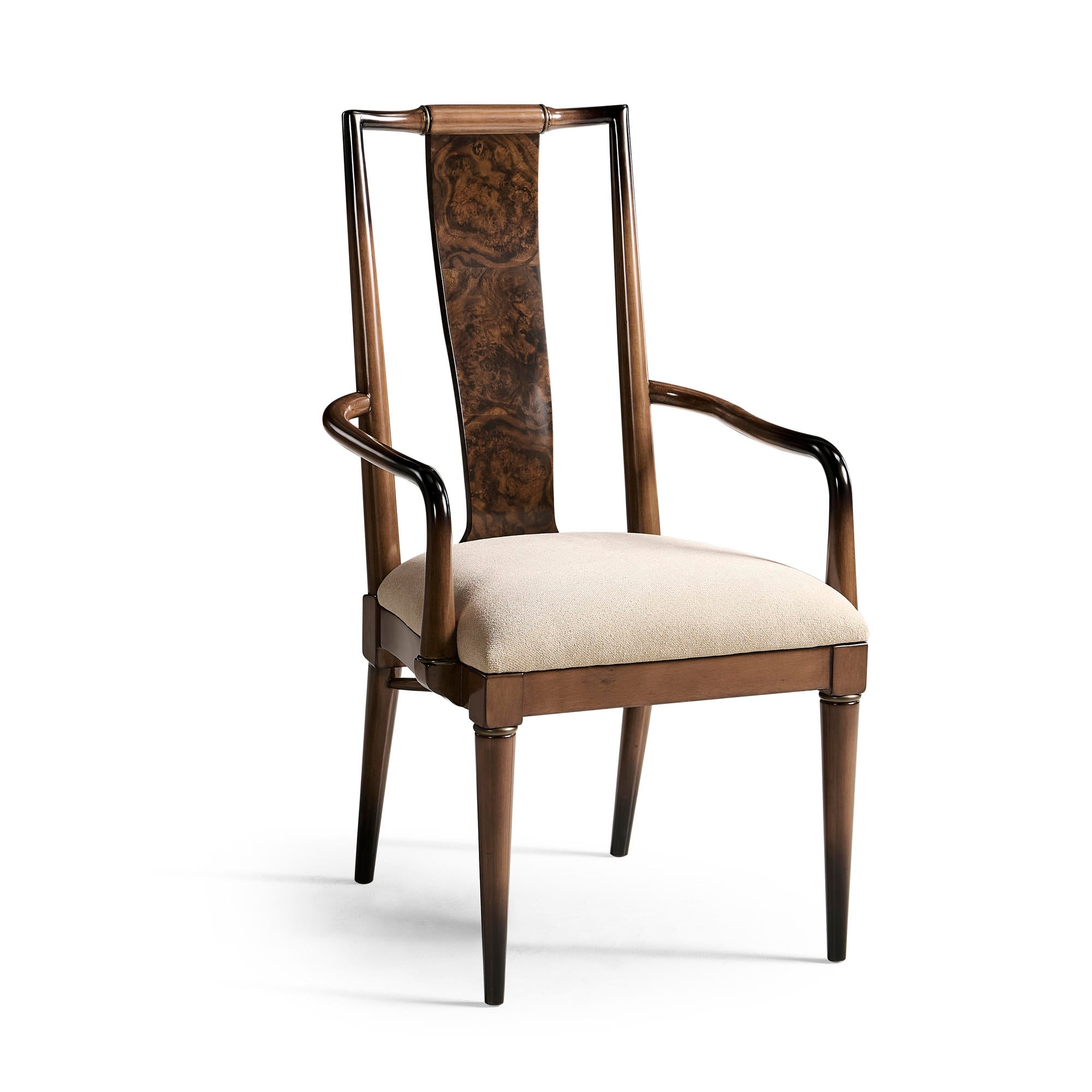 Jonathan Charles 007-2-050-WBL Jacques Dining Arm Chair