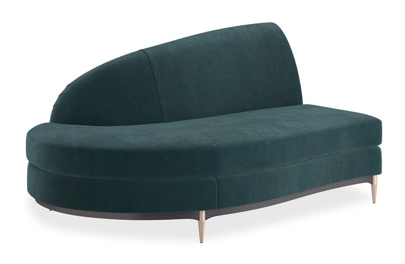 Caracole Furniture UPH-424-LH1-C Three's Company LAF Chaise