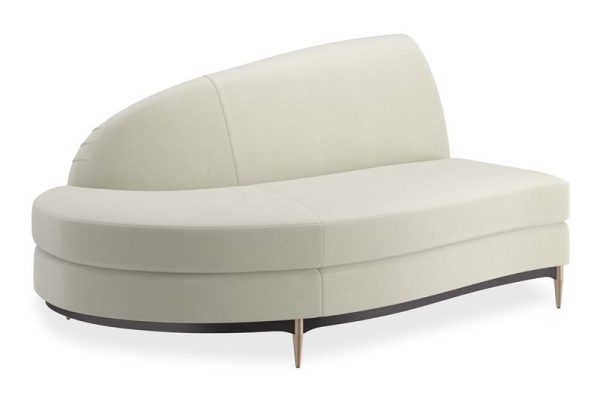 Caracole Furniture UPH-424-LH1-D Three's Company LAF Chaise