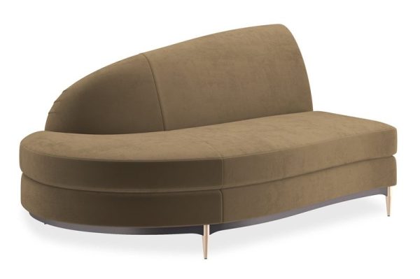 Caracole Furniture UPH-424-LH1-F Three's Company LAF Chaise