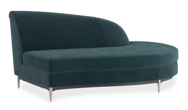 Caracole Furniture UPH-424-RH1-C Three's Company RAF Chaise