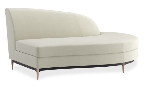 Caracole Furniture UPH-424-RH1-D Three's Company RAF Chaise