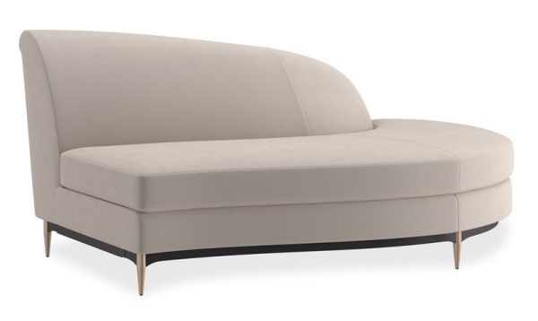 Caracole Furniture UPH-424-RH1-E Three's Company RAF Chaise