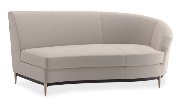 Caracole Furniture UPH-424-RS1-E Three's Company RAF Sofa