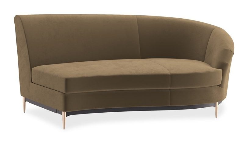 Caracole Furniture UPH-424-RS1-F Three's Company RAF Sofa