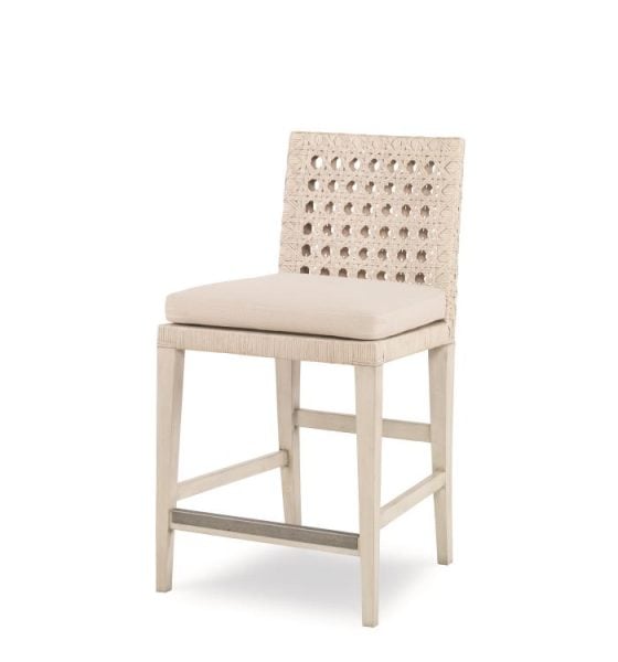 Century Furniture CT4001C-PN-FL Litchfield Counter Stool Peninsula/Flax
