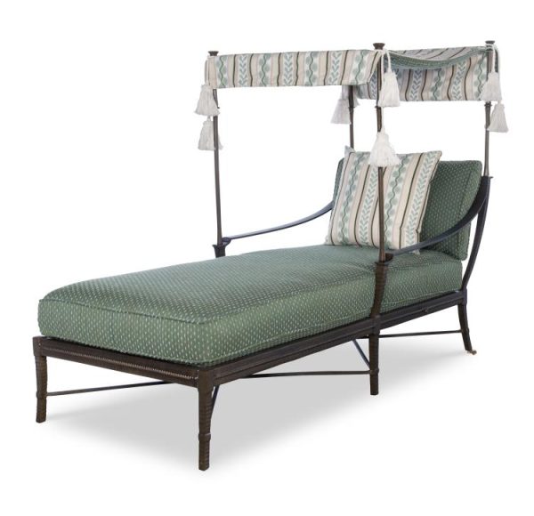 Century Furniture D12MB-73-1 Andalusia Metal Back Single Chaise