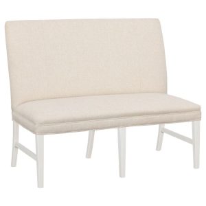 Fairfield Furniture 1270-48-L Straight Back Armless Banquette 48", with Legs in Linen Finish