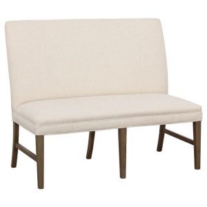 Fairfield Furniture 1270-48-M Straight Back Armless Banquette 48", with Legs in Mica Finish