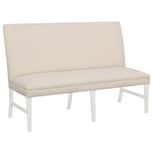 Fairfield Furniture 1270-60-L Straight Back Armless Banquette 60" with Legs in Linen Finish