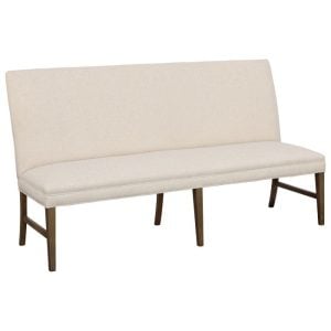 Fairfield Furniture 1270-72-M Straight Back Armless Banquette 72", with Legs in Mica Finish