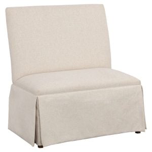 Fairfield Furniture 1271-36-T Straight Back Skirted Armless Banquette 36", with Legs in Tobacco Finish