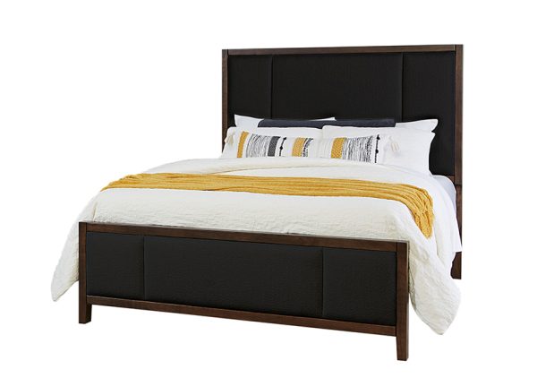 Artisan and Post 150-662-266-944-MS2 Crafted Cherry Erin's California King Upholstered Bed Dark Cherry Finish
