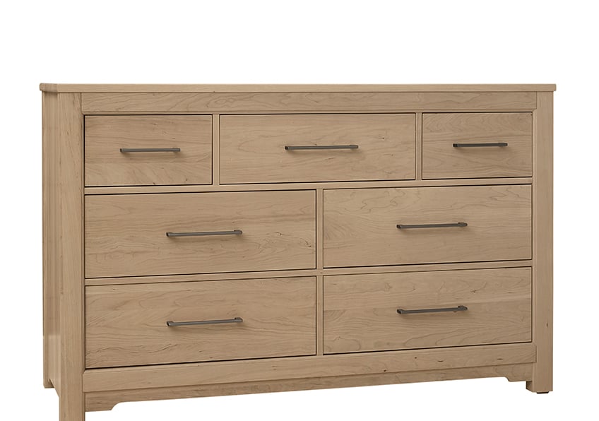 Artisan and Post 154-003 Crafted Cherry 7 Drawer Dresser Bleached Cherry Finish