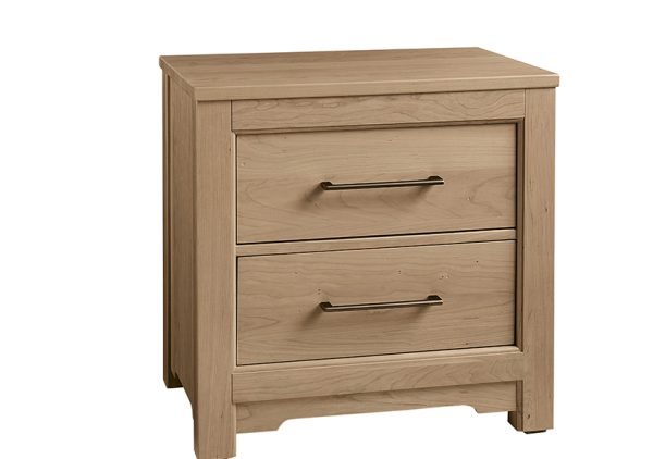 Artisan and Post 154-227 Crafted Cherry 2 Drawer Nightstand Bleached Cherry Finish